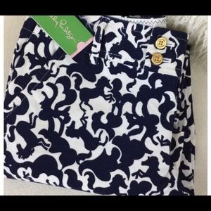 NWT Lilly Pulitzer Horse Print Palm Beach Capri 8